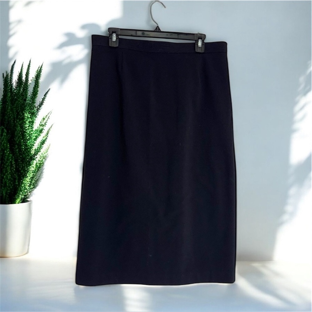 Briggs New York Black Midi Pencil Skirt